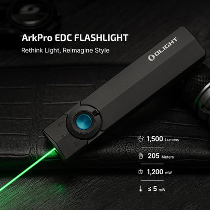 NESTILY RV ArkPro™ — 4-in-1 EDC Flashlight (Green Beam + UV + Flood + Spotlight | 1,500 Lumens)