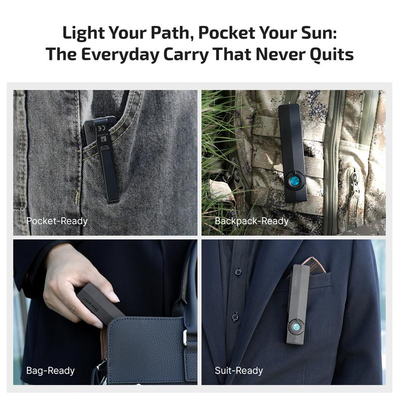 NESTILY RV ArkPro™ — 4-in-1 EDC Flashlight (Green Beam + UV + Flood + Spotlight | 1,500 Lumens)