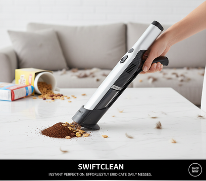 NESTILY SwiftClean™ — Ultra-Slim Cordless Handheld Vacuum (with Precision Scrub Brush)